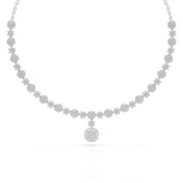 4.59 Carat Lab Grown Diamond Round Shape Necklace